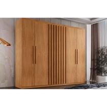 Guarda Roupa 6 Portas e 2 Gavetas Cairo Naturale - Rufato