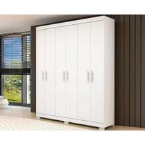 Guarda Roupa 6 Portas e 2 Gavetas Lana Branco - ACP Guarda Roupa 6 Portas e 2 Gavetas Lana Branco - ACP