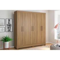 Guarda Roupa 6 Portas e 3 Gavetas Prático Amêndola - Demóbile Guarda Roupa 6 Portas e 3 Gavetas Prático Amêndola - Demóbile