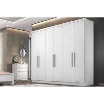 Guarda Roupa 6 Portas e 4 Gavetas Rizon/Linea Plus Branco - Novo Horizonte Guarda Roupa 6 Portas e 4 Gavetas Rizon/Linea Plus Branco - Novo Horizonte