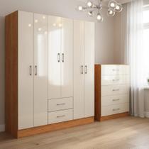 Guarda Roupa 6 Portas E Comoda 5 Gavetas Guarda Roupa 6 Portas E Comoda 5 Gavetas