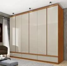 Guarda Roupa 6 Portas Esparta Tcil Móveis Cinamomo Off White MOVEIS TCIL