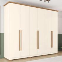 Guarda Roupa 6 Portas Flex C/ Soft Close 6 Gavetas Leblon