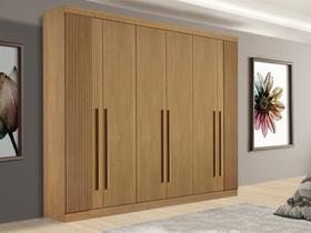 Guarda-Roupa 6 Portas Flex Cinamomo Da Vinci Plus Ripado 2,75 D'Doro Guarda-Roupa 6 Portas Flex Cinamomo Da Vinci Plus Ripado 2,75 D'Doro