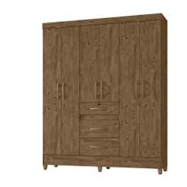 Guarda Roupa 6 Portas Itatiba Castanho Wood 868331 Moval