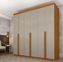 Guarda Roupa 6 Portas Joinville Tcil Móveis Cinamomo Off White