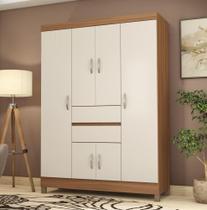 Guarda Roupa 6 Portas Pescara Amendola Off-White Guarda Roupa 6 Portas Pescara Amendola Off-White