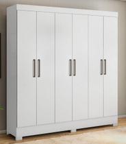 Guarda Roupa 6 portas PRÁTICO BRANCO
