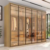 Guarda Roupa 6 Portas Reflecta 6 Gavetas Estrutura 100% MDF Lizz Guarda Roupa 6 Portas Reflecta 6 Gavetas Estrutura 100% MDF Lizz
