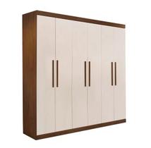 Guarda Roupa 6 Portas Ubatuba - Móveis Valverde - Off White/New Canion