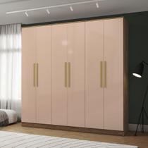 Guarda-Roupa 6 Pts 4 Gvt Kappesberg Adapt Nogueira/Macadâmia