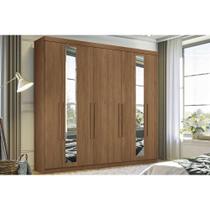 Guarda Roupa 8 Portas (2 c/ Espelho) e 4 Gavetas Master New 8.4 Jatobá - Santos Andirá Guarda Roupa 8 Portas (2 c/ Espelho) e 4 Gavetas Master New 8.4 Jatobá - Santos Andirá