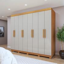 Guarda-roupa 8 Portas 4 Gavetas com Pé Andara Soft