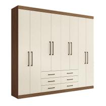 Guarda Roupa 8 Portas 6 Gavetas Havana Master Santos Andirá Jatoba/areia Guarda Roupa 8 Portas 6 Gavetas Havana Master Santos Andirá Jatoba/areia