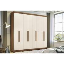 Guarda Roupa 8 Portas e 4 Gavetas c/ Pés Master New 8.4 Jatobá/Areia - Santos Andirá Guarda Roupa 8 Portas e 4 Gavetas c/ Pés Master New 8.4 Jatobá/Areia - Santos Andirá