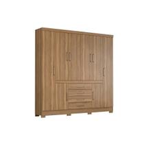 Guarda Roupa 8 Portas e 4 Gavetas New Realce Amêndola - Demóbile Guarda Roupa 8 Portas e 4 Gavetas New Realce Amêndola - Demóbile