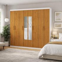 Guarda Roupa 8 portas Espelho central Gran Prime-Grand Line Guarda Roupa 8 portas Espelho central Gran Prime-Grand Line