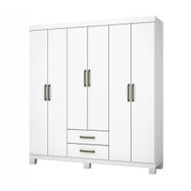 Guarda Roupa A22 6 Portas 2 Gavetas Carioca Móveis Branco Guarda Roupa A22 6 Portas 2 Gavetas Carioca Móveis Branco