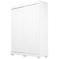 Guarda Roupa ACP Ayla 2 portas com Gavetas Corrediças Telescópicas - Branco