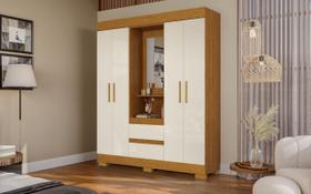 Guarda Roupa Acp Isabelly 04 portas com espelho Guarda Roupa Acp Isabelly 04 portas com espelho