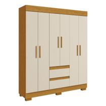 Guarda Roupa ACP Maya 6 Portas - Cinamomo/Off White