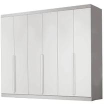 Guarda Roupa Alvorada Casal 6 Portas 6 Gavetas Bianchi Cor Branco