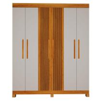 Guarda Roupa Andorinha 6 Portas Naturalle Off White Valdemóveis Guarda Roupa Andorinha 6 Portas Naturalle Off White Valdemóveis