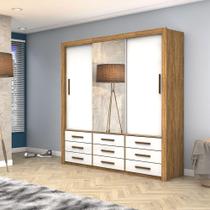 Guarda Roupa Anjos Plus 3 Portas 9 Gavetas Carioca Móveis Cinamomo Branco Guarda Roupa Anjos Plus 3 Portas 9 Gavetas Carioca Móveis Cinamomo Branco