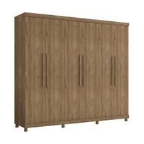 Guarda Roupa Antares 100% MDF 6 Portas 5 Gavetas com Pés - Lanza