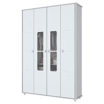 Guarda Roupa Aquarela 4 Portas Branco - Henn