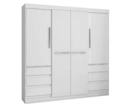 Guarda-Roupa Araplac 1477 4 portas sem espelho Branco Guarda-Roupa Araplac 1477 4 portas sem espelho Branco