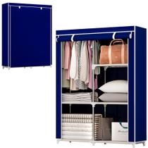 Guarda Roupa Armário Dobrável Portátil Arara de Roupas Roupeiro Multiuso Sapateiro Organizador Toalhas Bolsas