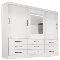 Guarda-Roupa Athenas 3 Portas 9 Gavetas Bianchi
