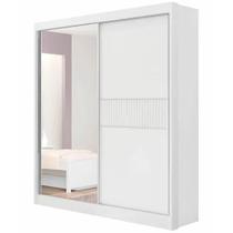 Guarda Roupa Athenas Ripado Solteiro 2 Portas 3 Gavetas D Doro Cor Branco