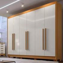 Guarda Roupa Athos Cinamomo Off White 6 Portas 7 Gavetas DDoro D Doro Móveis Guarda Roupa Athos Cinamomo Off White 6 Portas 7 Gavetas DDoro D Doro Móveis