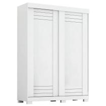 Guarda Roupa Ayla 02 Portas e 02 Gavetas 100% MDF Branco