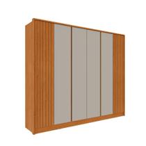 Guarda Roupa Barcelona 6P 6G Cinamomo/Off Tcil Móveis