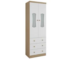 Guarda Roupa Bebê Moveis Peroba 02 portas Luna 100% MDF