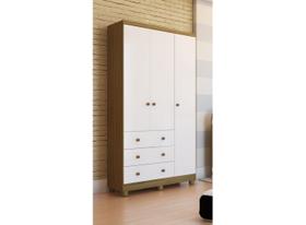 Guarda Roupa Bebê Moveis Peroba Junior 03 portas MDF