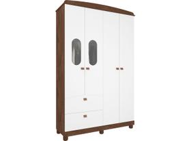 Guarda Roupa Bebê Permobili Fofura 04 portas 02 gavetas MDF