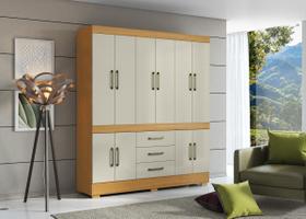 Guarda Roupa Belém 10 Portas 3 Gavetas Espaço Interno Amplo Espaço Para Sapatos Aramóveis Guarda Roupa Belém 10 Portas 3 Gavetas Espaço Interno Amplo Espaço Para Sapatos Aramóveis