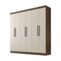 Guarda Roupa Belém 6 Portas 4 Gavetas Valverde Canion Off White