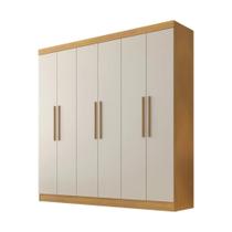 Guarda Roupa Belém 6 Portas 4 Gavetas Valverde Cinamomo Off White
