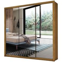 Guarda Roupa Berlim Todo Espelhado Casal 3 Portas 4 Gavetas Cor Cinamomo Guarda Roupa Berlim Todo Espelhado Casal 3 Portas 4 Gavetas Cor Cinamomo