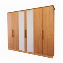 Guarda-Roupa Bom Pastor Vellar Liso 6 Portas Naturale