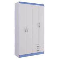 Guarda Roupa Branco Flex 4 Portas e 2 gav - Treviso Doripel