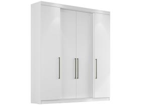 Guarda-Roupa Branco Solteiro 4 Portas Édez Ateneo