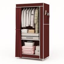 Guarda Roupa Cabideiro Organizador Multiuso Prateleira Estante Portátil Quarto Closet Loja Vermelho Guarda Roupa Cabideiro Organizador Multiuso Prateleira Estante Portátil Quarto Closet Loja Vermelho