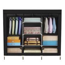 Guarda Roupa Cabideiro Portatil Prateleiras Dobravel Armario Guarda Roupa Cabideiro Portatil Prateleiras Dobravel Armario