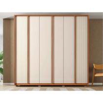 Guarda Roupa Caemmun Topazio 6 Portas 4 Gavetas Freijo/off White Guarda Roupa Caemmun Topazio 6 Portas 4 Gavetas Freijo/off White